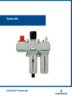 AVENTICS 652 CATALOG 652 SERIES: AIR PREPARATION UNITS, 2 PART